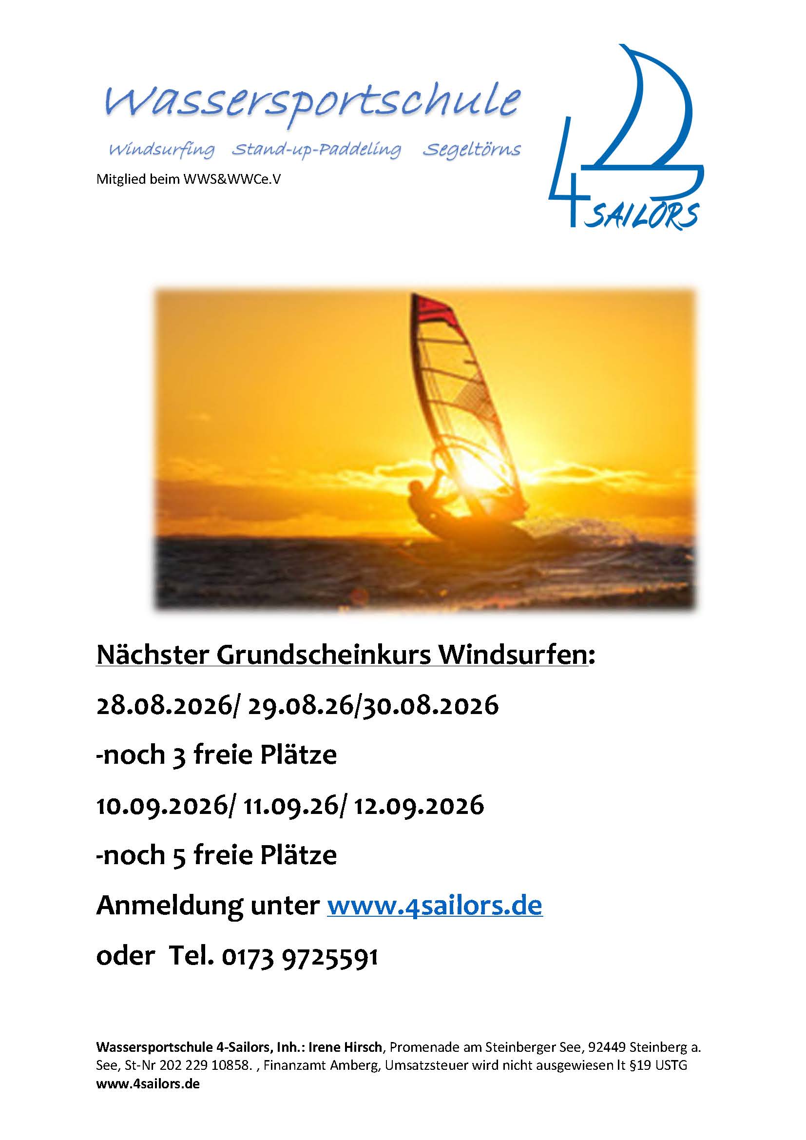 Ausschreibung Grundscheinkurs 2026
